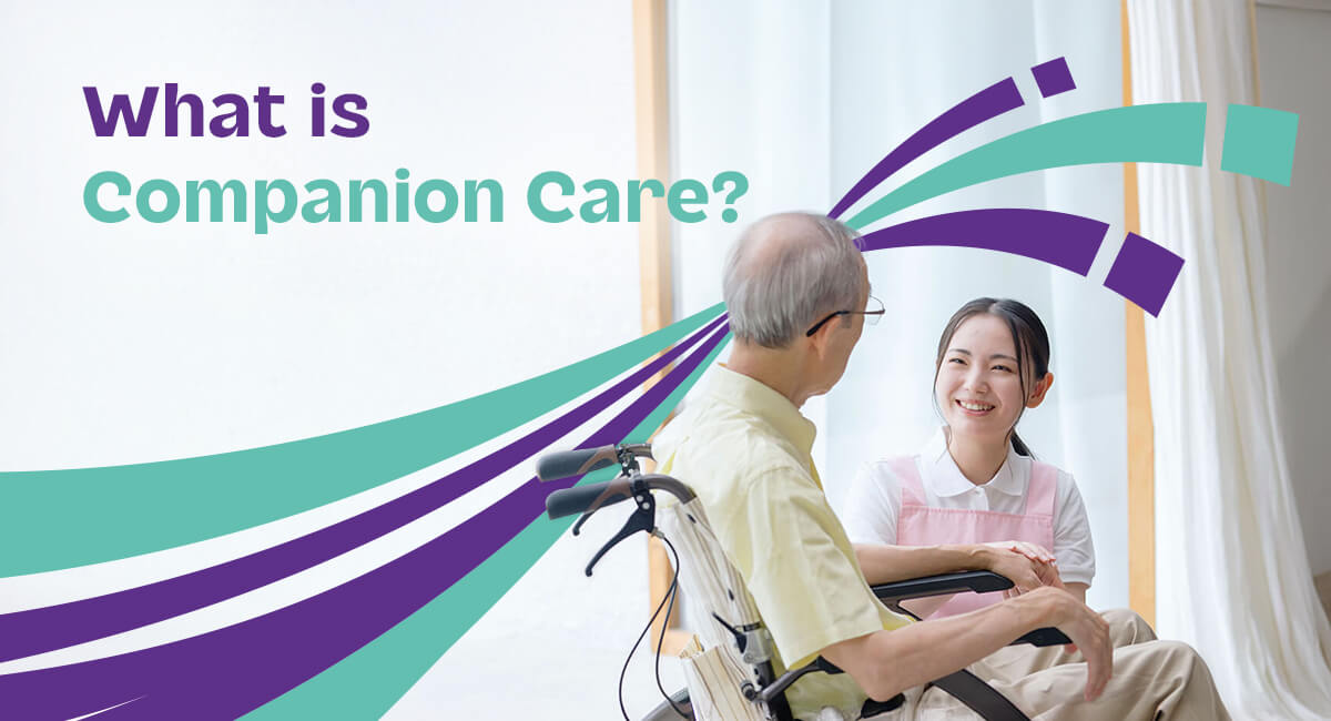 An in-home caregiver supporting an elderly couple live comfortably