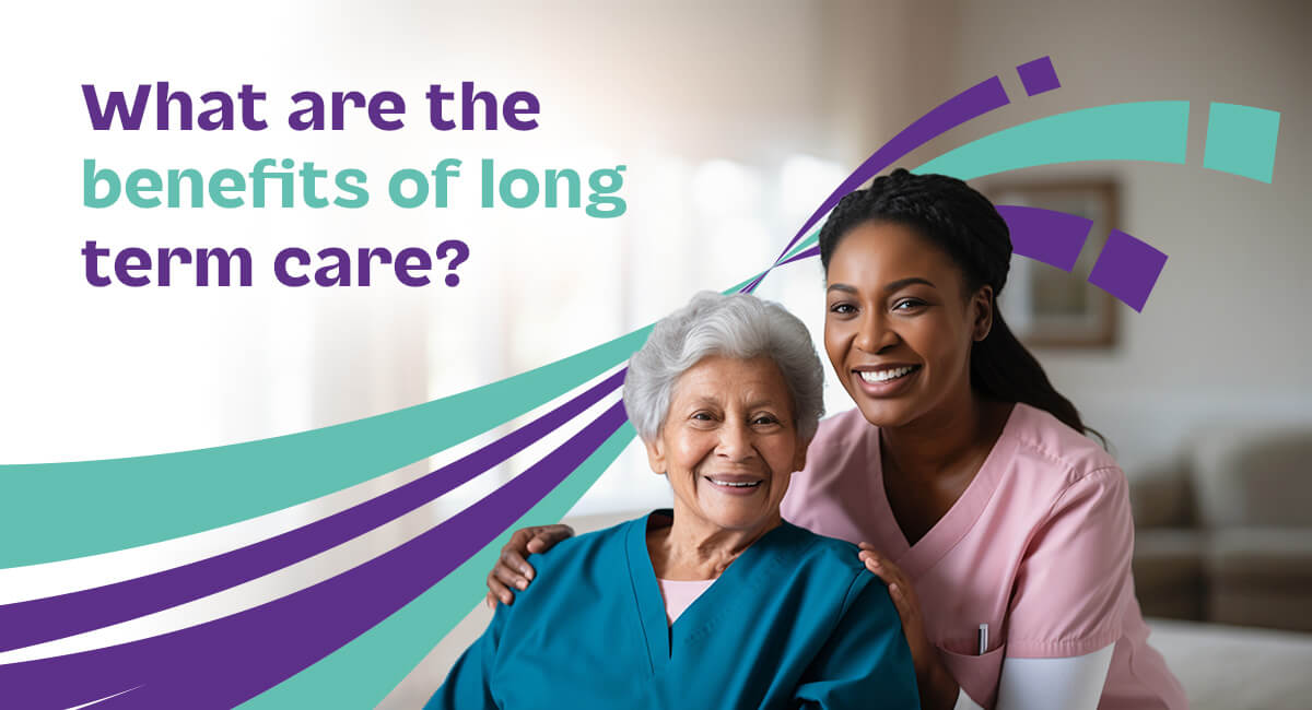 A carer assisting senior care with long term needs